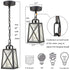 Modern Outdoor Pendant Light Fixture for Front Porch